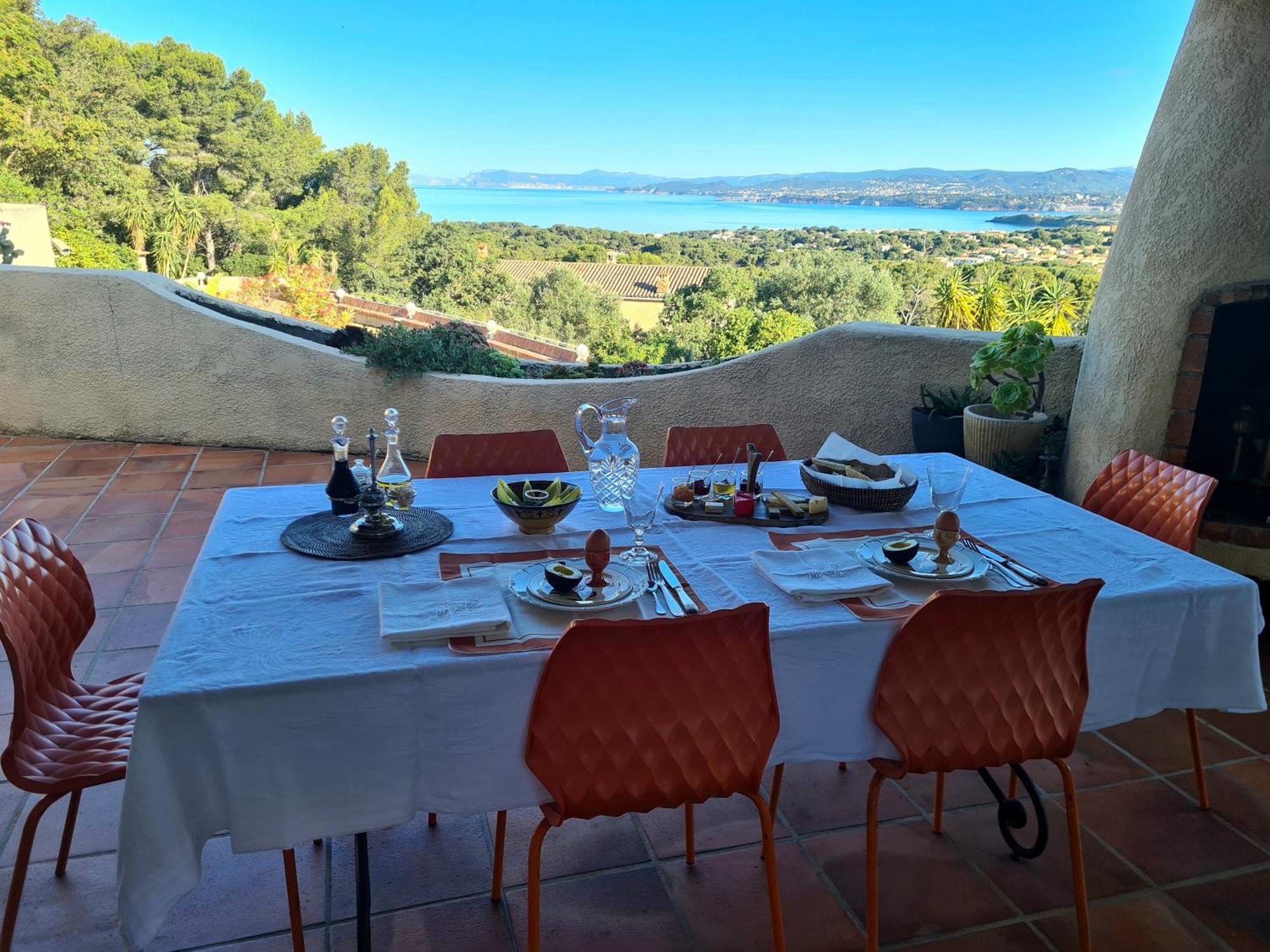 Villa M, Chambres D'Hotes, Vue Mer, Sauna, Piscine A Six-Fours Six-Fours-les-Plages Exterior foto