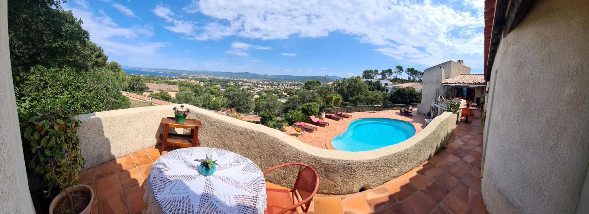 Villa M, Chambres D'Hotes, Vue Mer, Sauna, Piscine A Six-Fours Six-Fours-les-Plages Exterior foto